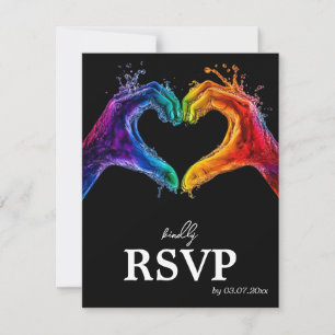 🌈 ❤️ MENU +QR Coração do Orgulho Casado