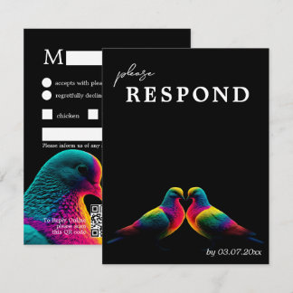 MENU + QR RSVP Pombas da Promessa