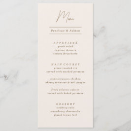 Menu Quadro de Ornamentado simples mínimo