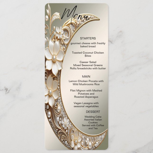 Menu Quadro Lua Crescente Decorativo (Frente)