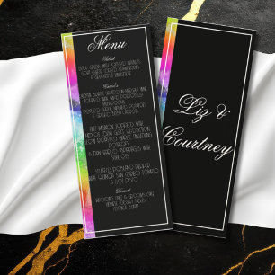 Menu Rainbow Alcool Ink Watercolor