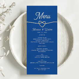 Menu Real Blue Wedding