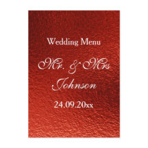 Menu Real Personalizado Red Shiny