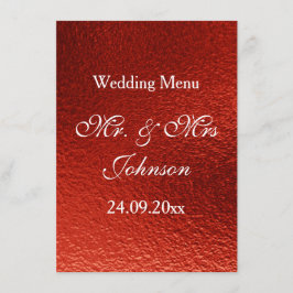 Menu Real Personalizado Red Shiny