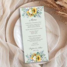 Recepção de Casamento com Girassóis e Folhas de Eu