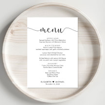 Recepção de Casamento com Letra Elegante