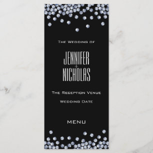 Menu Recepção de casamento da Glitter Diamond