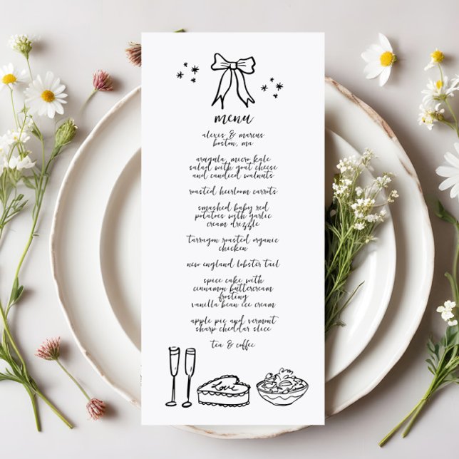 Menu Recepção de casamento do Arco de porta manusc (Criador carregado)