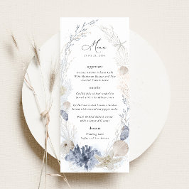 Menu Recepção de Casamento na Praia Azul com Conchas Ma