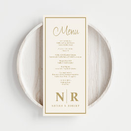 Menu Recepção De Monograma De Casamento Ou Janto De Noi