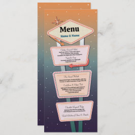 Menu Recepção do casino de Las Vegas