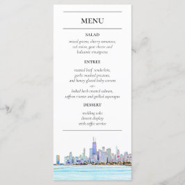 Menu Recepção Skyline Chicago
