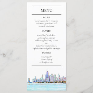 Menu Recepção Skyline Chicago