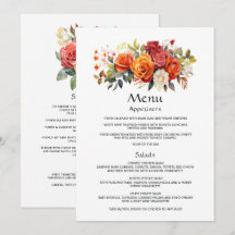 Red, Orange e Sage Floral