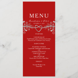 Menu Red Wedding Elegante