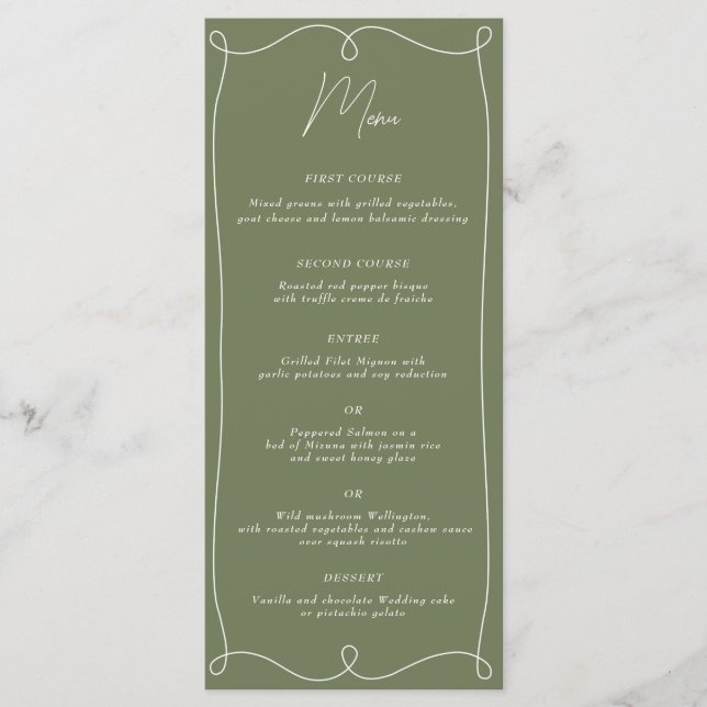 Menu Redemoinho Minimalista de Baixo Nível (Frente)