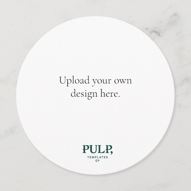 Menu Redondo - envie seu próprio arquivo (Frente)