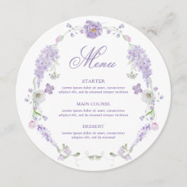 Menu Redondo Floral Lilical Lavanda