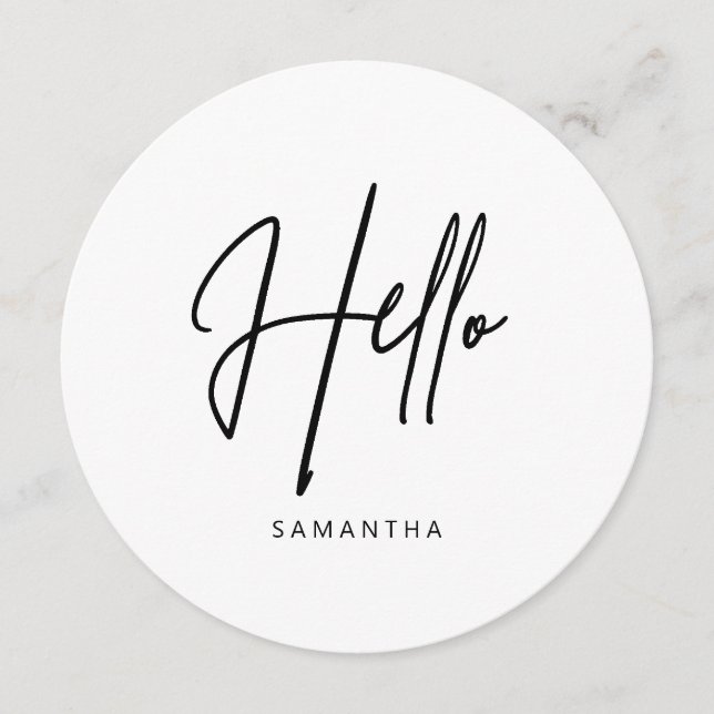 Menu Redondo Moderno Minimalista (Frente)