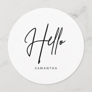 Menu Redondo Moderno Minimalista