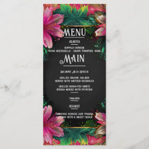 Menu Romance Brilhante: Um Tema De Casamento Floral De