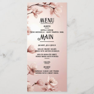Menu Romance Brilhante: Um Tema De Casamento Floral De