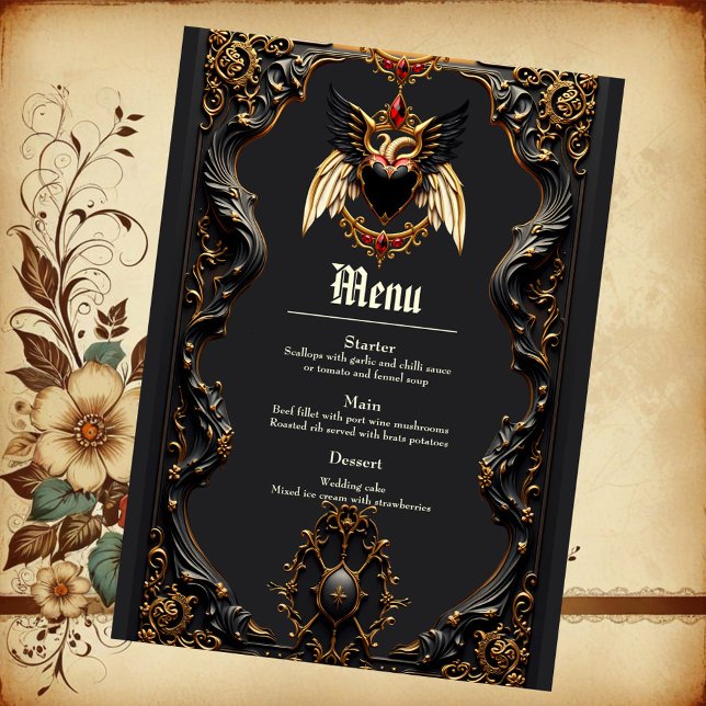 Menu Romance Gótico, nas Sombras do Amor. (Criador carregado)