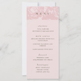 Menu rosa Dourado Bloom Wedding