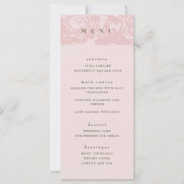 Menu rosa Dourado Bloom Wedding