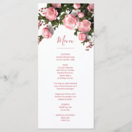 Menu Rosas 3D Vegetação Flores Silvestres