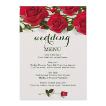 Rosas vermelhas com coração Cartola de Casamento