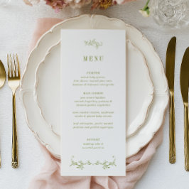 Menu ROWAN | Casamento Botânico Verde
