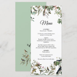 Menu Rustic Eucalyptus Deixa Vintage Greenery Casamento