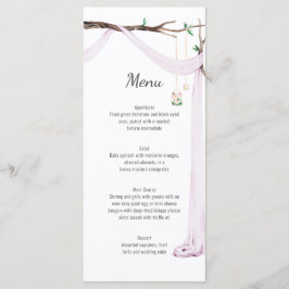 Menu Rustic Lilac Dcolza Branch Wedch