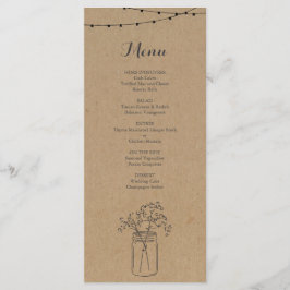 Menu Rustic para Casamento ou outra Ocasião Especi