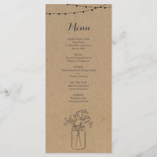 Menu Rustic para Casamento ou outra Ocasião Especi