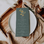 Menu Rustic Sunflower<br><div class="desc">Este é um elegante cardápio de girassol com lindos girassóis e matizes de sage creme. Todas as palavras e fontes são editáveis neste design de girassol rústico. As únicas cores que não são editáveis são as cores do design floral de aquarela // Para designs correspondentes, pesquise a AURELIA na loja...</div>