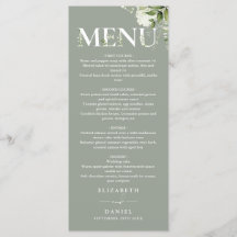 Sage Greenery Floral Tipografia Monograma Casament