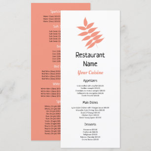 Menu Salmão Folha de Outono, Restaurante Slimline