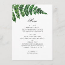 Samambaia em aquarela. Casamento na floresta. Botâ