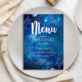 Menu Script de Agate de Aquarela do Bar Mitzvah Galaxy