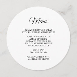 Menu Script Elegante Circular