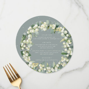 Menu Seafoam Snowberry+Eucalyptus 3 Casamento do Curso