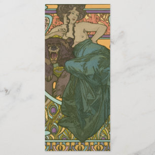 Menu Sem título por Alphonse Mucha (1902)