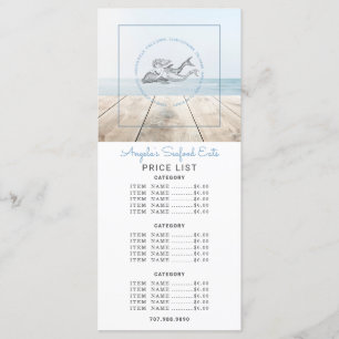 Menu Sereia E Comida Do Mar De Golfinhos