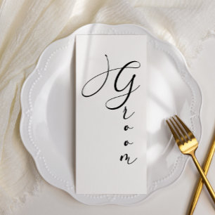 Menu Sessão Reservada de Script Simples Preto Moderno