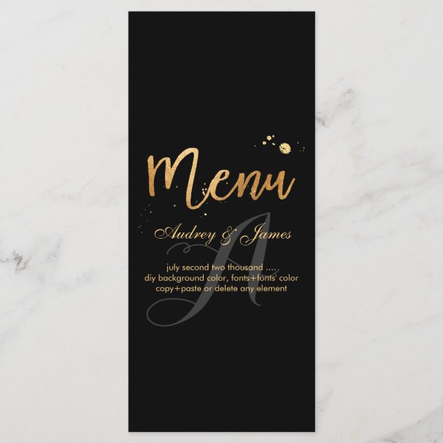 Menu Shine PixDezines/Faux Dourado/Script de Rico (Frente)
