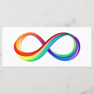 Menu Símbolo de Infinidade Arco-Íris em Camadas