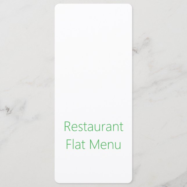 Menu Simples (Frente)