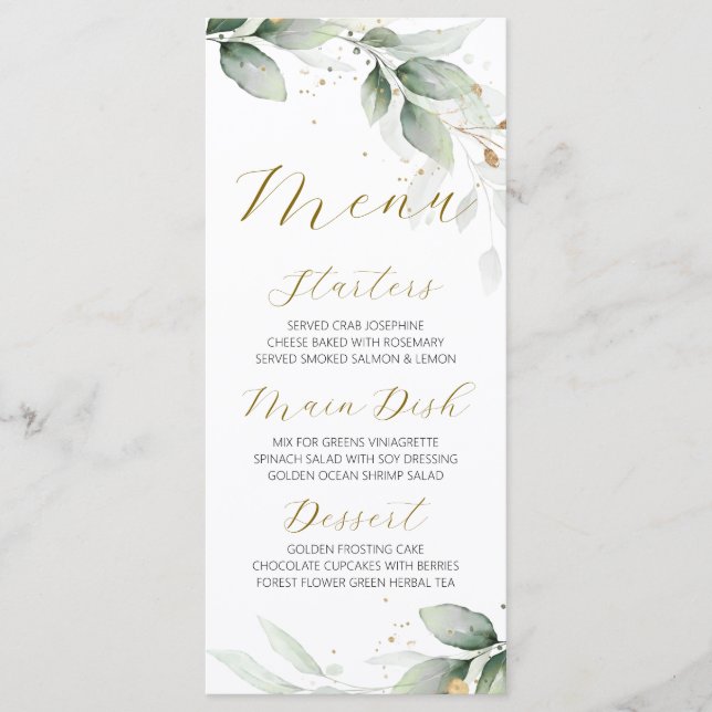 Menu Simples (Frente)